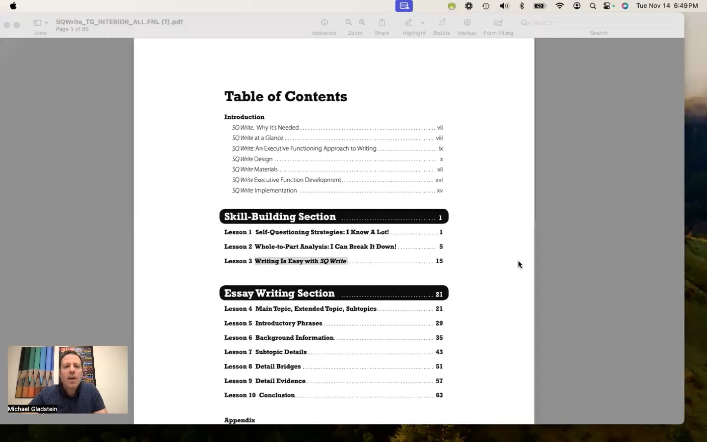 SQ Write Lesson 3 Materials