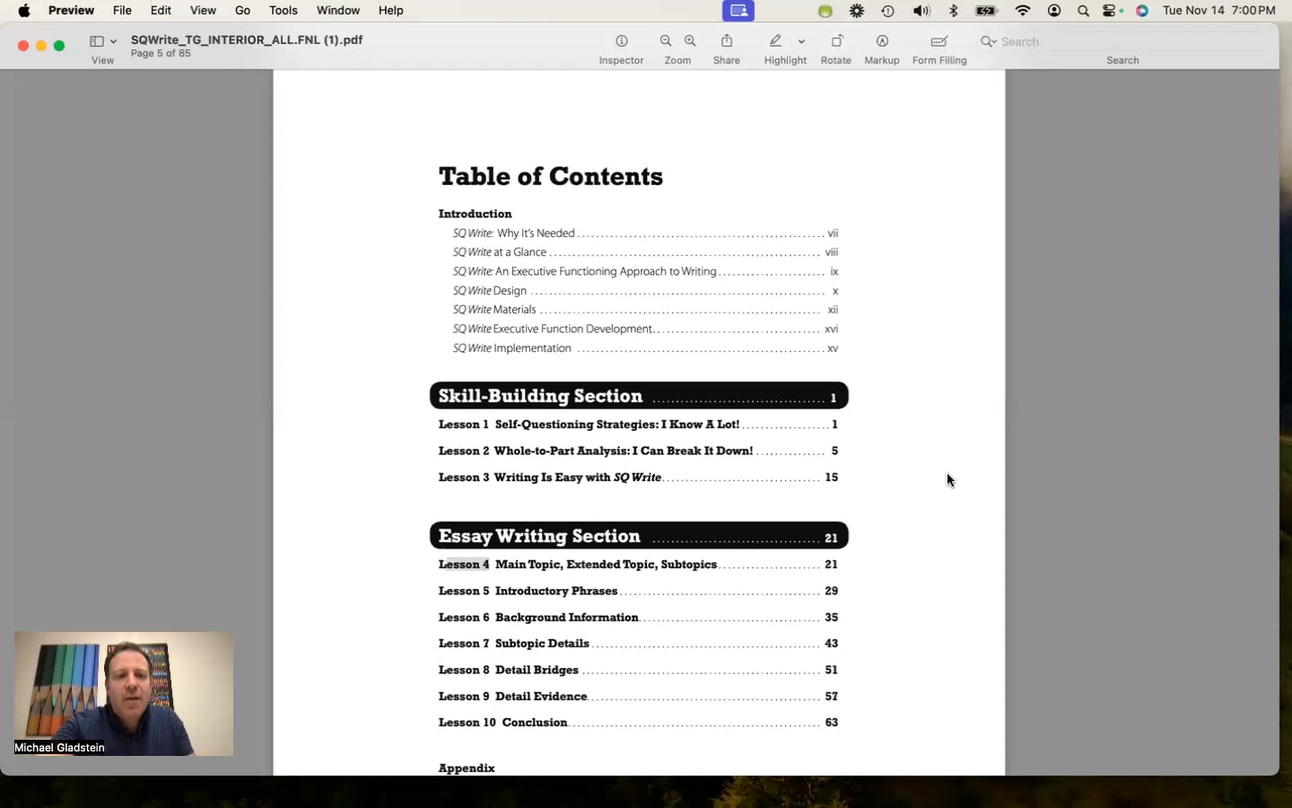 SQ Write Lesson 4 Main and Subtopics