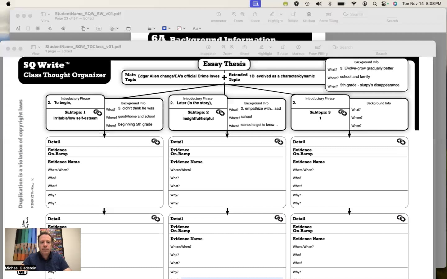 SQ Write Lesson 7 Details